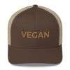 Brown & Gold Vegan - Trucker Cap - PrimaVegan