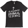Men's Against Animal Testing Shirt - PrimaVegan