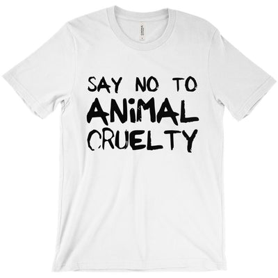 Men's Say No To Animal Cruelty T-Shirt - PrimaVegan