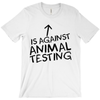Women's Against Animal Testing Tee - PrimaVegan