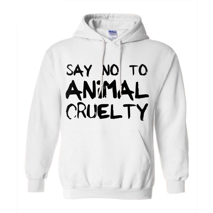 Women's Say No To Animal Cruelty Hoodie - PrimaVegan