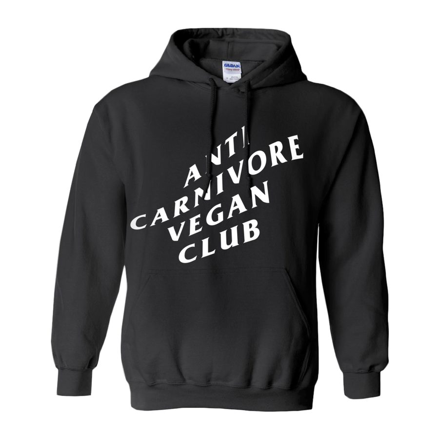 Men's Anti Carnivore Vegan Club Hoodie - PrimaVegan