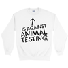 Women's Against Animal Testing Sweatshirt - PrimaVegan