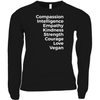 Vegan Values Reduced Print Long Sleeve Shirt