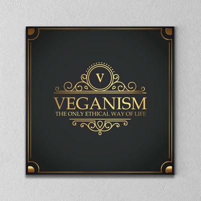 The Only Ethical Way Of Life Canvas - PrimaVegan
