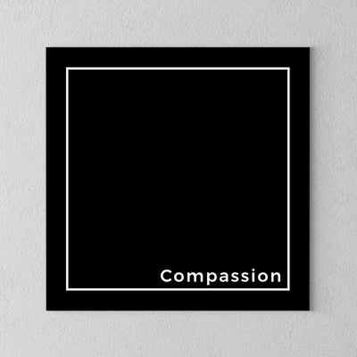 Compassion Minimalistic Canvas - PrimaVegan