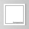 Compassion Minimalistic Canvas - PrimaVegan