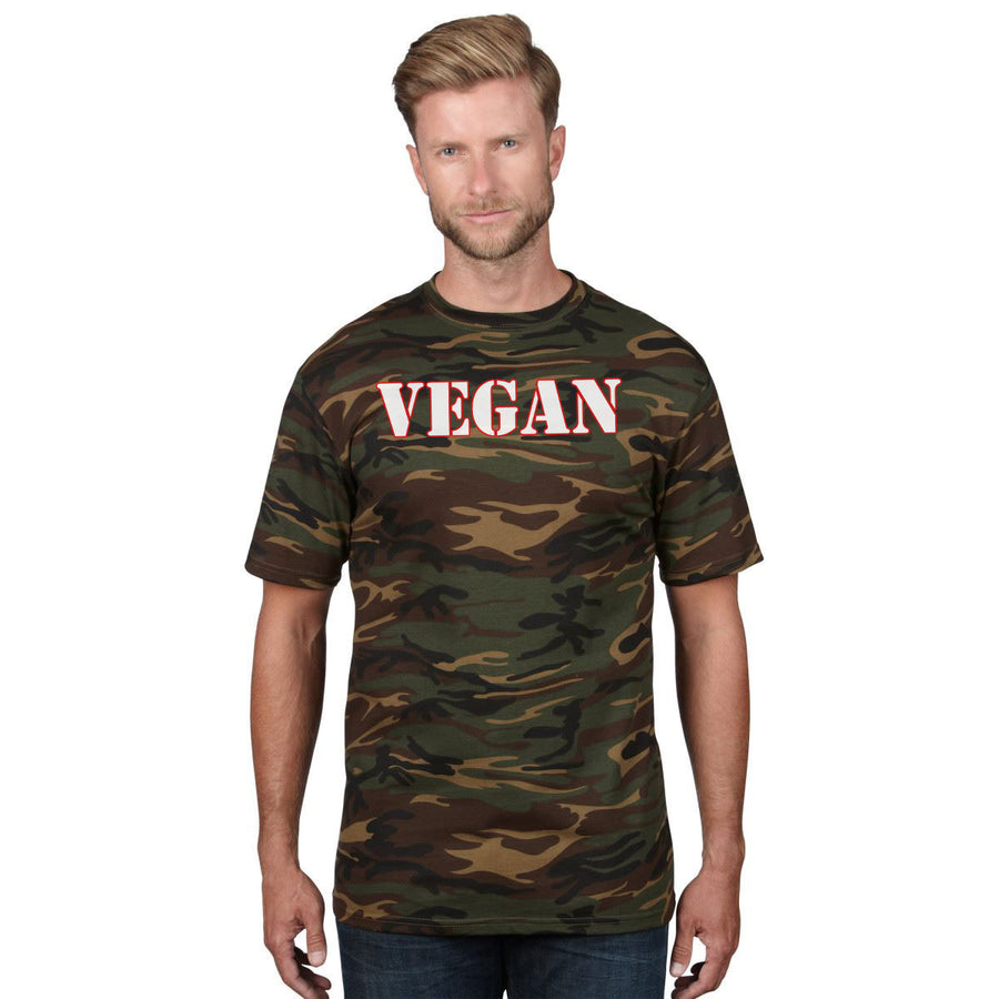 Men's Vegan Camo T-Shirt - PrimaVegan