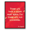 Voice of the Voiceless Canvas - PrimaVegan